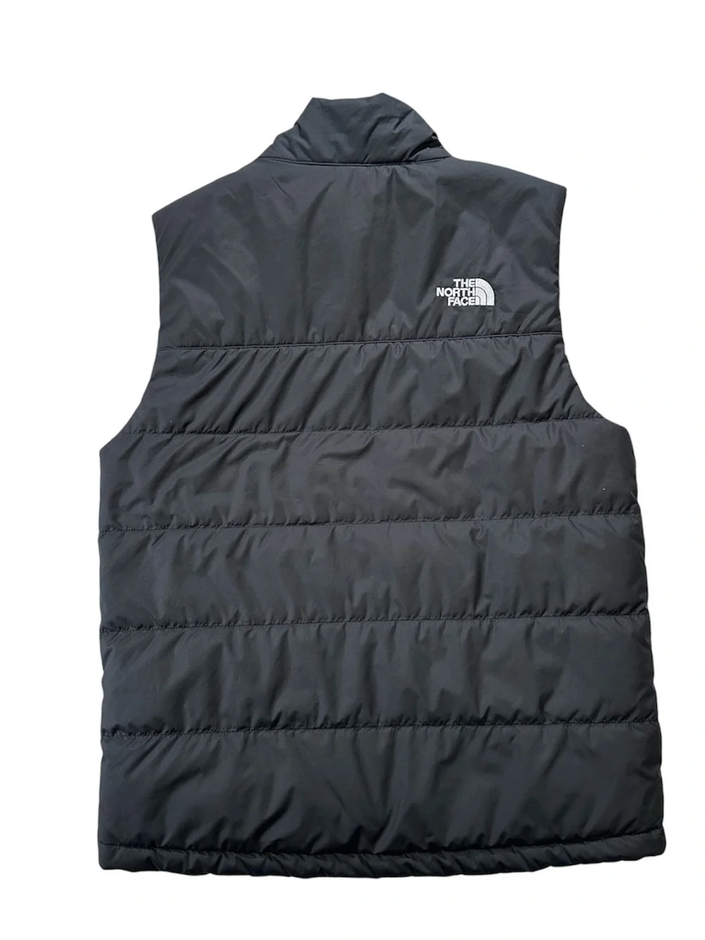 The North Face Black Puffer Vest with Amazon Logo